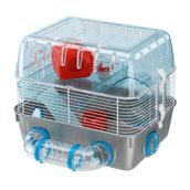 Ferplast Combi Hamster Kafesi, 1 Eğlenceli Kemirgen Kafesi, Küçük Hayvan Kafesi, Hamster Aksesuarı Dahil, 41 x 30 x Y 33 cm.