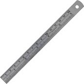 Fett 0,70X25X300MM cm /ınch Paslanmaz Çelik Cetvel - Renkli