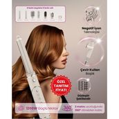 Feyza Design Çok Fonksiyonlu Iyon Saç Kurutma ve Şekillendirme Seti - Champagne - Seçenek 1