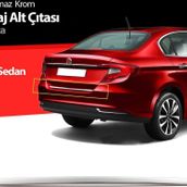 Fiat Egea 2015 Üzeri Uyumlu Sedan Krom Bagaj Alt Çıtası