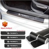 Fiat Egea 4 Adet Karbon Kapı Eşiği Sticker