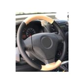 Fiat Linea Direksiyon Kılıfı Dikmeli Iki Renkli 4 Prc Bej Siyah 10.3cm