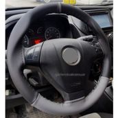 Fiat Linea Direksiyon Kılıfı Dikmeli Iki Renkli Yüzüklü Gri-siyah