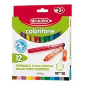 Fibracolor 19540 Coloritone Kalın 12'li Keçeli Kalem