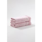Fiesta Kadife Etamin Saçaklı 2'li 50x90 CM Pembe El Havlusu