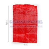 File Çuval Patates, Soğan, Ceviz, Limon File Çuvalı 65×100 cm Kırmızı - 65 x 100
