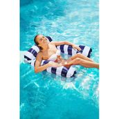 Fileli 3 Yastıklı Premium Deniz Havuz Hamağı 4 Fonksiyonlu Havuz Deniz Yatağı 120X122 Cm