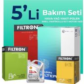 Filtron Audi A5 2.0 Dizel Shell Motor Yağlı 2008-2017 5'll Filtre Bakım Seti