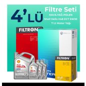 Filtron Mercedes E 300 Shell Motor Yağlı 2016-2021 4'lü Filtre Bakım Seti