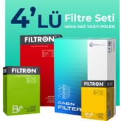 Filtron Nissan Navara 2.5 Dizel 2006-2015 4'lü Filtre Bakım Seti