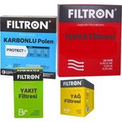 Filtron Opel Vectra C 1.6 Filtre Bakım Seti 2003-2008 4Fk Hava-Yağ-Yakıt-Karbonlu Polen