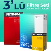 Filtron Opel Zafira 1.6 105 HP 2006-2010 3'lü Filtre Bakım Seti