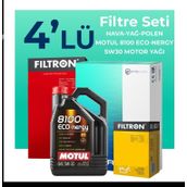 Filtron Seat İbiza 1.2 TSI Motul Motor Yağlı 2011-2015 4'lü Filtre Bakım Seti
