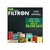 Filtron VW Golf 7 1.6 TDI 2013-2019 4'lü Filtre Bakım Seti