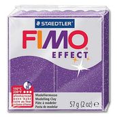 Fimo Glitter Lila Effect 57 GR Polimer Kil