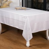 Finezza 160x220 cm Lida LüxJakar Bambu Kumaş Gri Masa Örtüsü