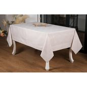 Finezza 160x220 cm Rana Lüx Jakar Polycotton Gri Kumaş Masa Örtüsü