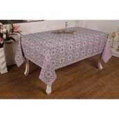 Finezza 160x220 cm Sare Lüx Jakar Kumaş Mor Dikdörtgen Masa Örtüsü