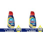 Finish Hepsi Bir Arada Konsantre Jel 1000 ml Limon Bulaşık Makinesi Deterjanı 2 Adet x 1000 ml