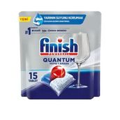 Finish Quantum Hepsi Bir Arada 15 Adet Bulaşık Makinesi Tableti
