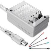 FIOTOK 3DS Şarj Kiti, Nintendo 3DS/3DS XL/3DS LL için 3DS Metal Geri Çekilebilir Stylus Kalem, 3DS Şarj Cihazı Nintendo 3DS/Yeni 3DS XL/DSi/DSi XL/2DS/ 2DS XL Duvar Priz Adaptörü ile Uyumlu (100-240v)