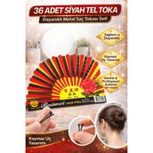 Fırsatkolik 36 Adet Siyah Tel Toka Saç Tokası – Dayanıklı Metal Saç Teli Toka Seti