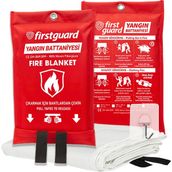 Firstguard Yangın Battaniyesi *Askı Hediyeli ( 1 m x 1 m ) CE EN1869:2019, NFPA701:2019, AS/NZS 3504-2006