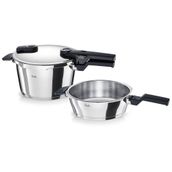 Fissler Vitaquick Glossy 4.5+2.5 lt Metalik Düdüklü Tencere