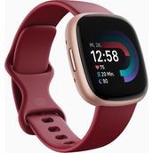 Fıtbıt Versa 4, Entegre Gps, 6+ Gün Pil ve 50 M Suya Dayanıklı Akıllı Saat - Koyu Pembe