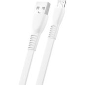 FitPlus Flat FS-401 2.4A 1 m Micro USB Data Şarj Kablosu