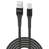 FitPlus Strong ST-111 3A 1 mt Örgü - Siyah Micro USB Data/Şarj Kablosu