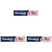Fixodent Plus Gıda Bariyeri Diş Protezi Yapıştırıcı Krem 40 g 3lü paket