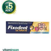 Fixodent Ultimate Ferah Tat Diş Protezi Yapıştırıcı Krem 40 G 5 Adet