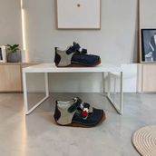 Fiyra 8060 Laci-Gri İlk Adım Hakiki Deri Bebe Erkek Çocuk Ayakkabı