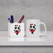 Fizello Panda Panda Panda Kupa Bardak