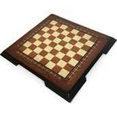 Flat Ayaklı Ahşap Satranç Tablası Küçük Gül 35X35cm