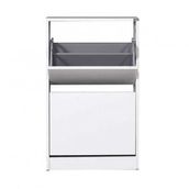 Flat Duo 2 Katlı Ayakkabılık Dolabı - Beyaz