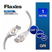 Flaxes FNK-701G Gri 1 m Cat 7 Sftp Patch Kablosu