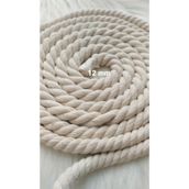 Flea Market 12 mm Pamuk Halat, 4 Metre, Ekru