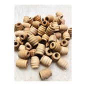 Flea Market 16 Mm Makarna Model Ham Ahşap Boncuk - 20 Adet