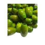 Flea Market 30 Mm Fıstık Yeşil Oval Ahşap Boncuk - 12 Adet