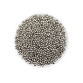 Flea Market 4mm Gümüş - Nikel Renk Ccb Metalize Metal Görünümlü Plastik Boncuk,takı Boncuğu (25GR,~250 ADET)