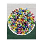 Flea Market 6mm Karışık Renk Plastik Boncuk ( 300 Adet ) Dekor / Takı / Kuzu Boncuğu - Plastik-6mm