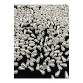 Flea Market 6X10Mm Krem Renk Plastik Damla Model Inci Boncuk,İnci Takı Aksesuar Boncuğu (50 Gr, ~250 Adet)