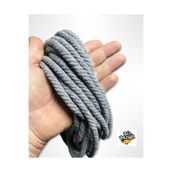Flea Market Bükümlü Renkli Pamuk Halat - (8Mm 10 Metre) Tyc0034482063M0Halat21008 Gri