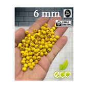 Flea Market Ekonomik Paket 500 Gram 6Mm Ahşap Boncuk - Sarı - (Ort - 3200-3500 Adet)