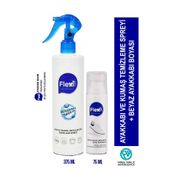 Flexicare Ayakkabı ve Kumaş Temizleme Spreyi 375 ml + Beyaz Ayakkabı Boyası 75 ml