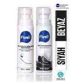 Flexicare Siyah - Beyaz Aşkı Spor Beyaz Deri ve Kumaş Beyaz Ayakkabı Boyası Bakımı 75 ml
