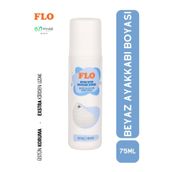 Flo Spor Deri Ve Kumaş Beyaz Ayakkabı Boyası Bakımı 75 Ml
