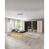 Flora 6 Cam Kapaklı Yatak Odası Takımı - Full Cam Kapaklı